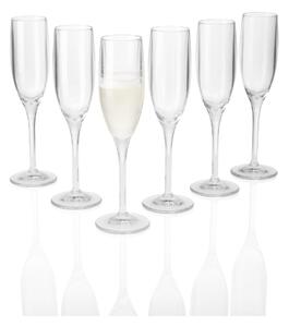Ernesto® Súprava pohárov, 6-dielna (transparentná, poháre na sekt) (100375079)