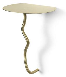 Ferm Living Nástenný stolík Curvature, brass