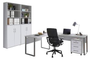 KANCELÁRIA, sivá, biela, MID.YOU - Kancelárske regály, Online Only