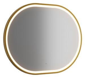 LED zrkadlo APOLLO 2 | zlatá 90 x 70 cm