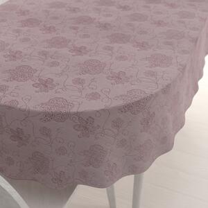 Biante Teflónový oválny obrus TF-077 Kvetované ornamenty na staroružovom 50x100 cm