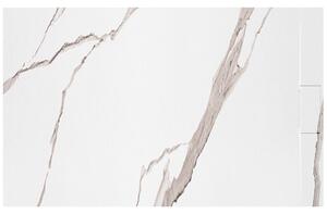 Rea Bazalt Carrara, SMC sprchová vanička 90x120, biela-kamenný vzor, REA-K7001