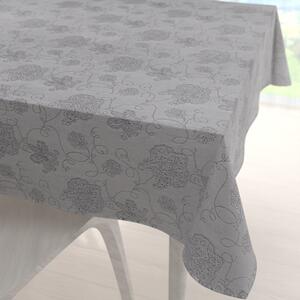 Biante Teflónový štvorcový obrus TF-083 Kvetované ornamenty na sivom 150x150 cm