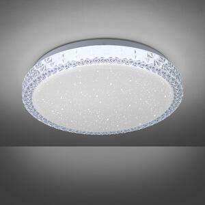 Stropná lampa biela 30 cm vrátane LED stmievateľná s hviezdnou oblohou - Jona