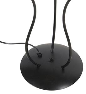 Dizajnová stojanová lampa čierna 3 -svetlá - Wimme