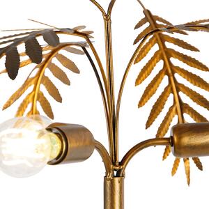 Vintage stojaca lampa zlatá 3-svetlá - Botanica
