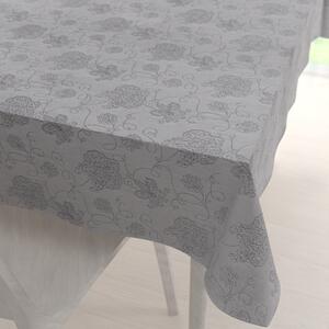 Biante Teflónový obdĺžnikový obrus TF-083 Kvetované ornamenty na sivom 50x100 cm