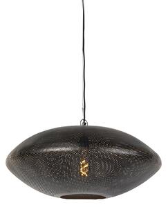 Dizajnová závesná lampa čierna so zlatom 60 cm - Radiance