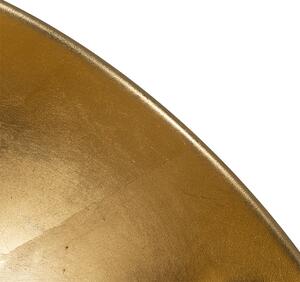 Stojacia lampa čierna so zlatom 35 cm nastaviteľná - Magnax