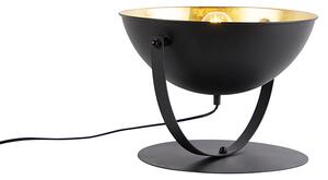 Priemyselná stolová lampa čierna so zlatom nastaviteľná 39,2 cm - Magnax