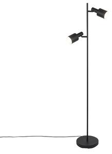 Moderná stojaca lampa čierna 2-svetlá - Stijn