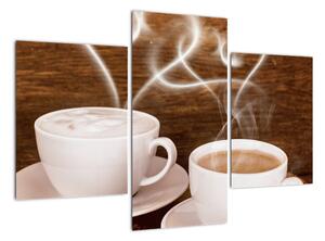 Kávové šálky - obrazy (Obraz 90x60cm)