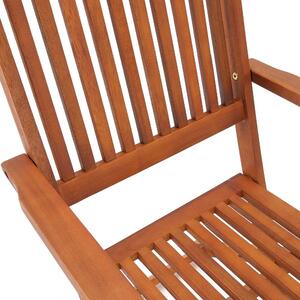 SYDNEY Záhradná stolička z akáciového dreva, 2ks, Casaria