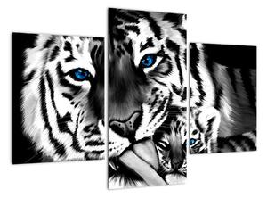 Tiger s mláďaťom, obraz (Obraz 90x60cm)
