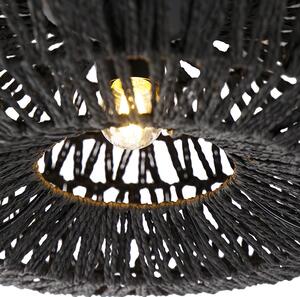 Retro stropné svietidlo čierne 50 cm - Lina