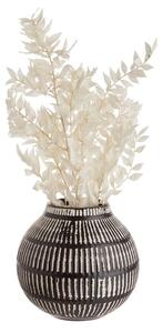MALOU Keramická váza 13 cm - čierna/biela