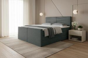 BOXSPRINGOVÁ POSTEĽ, 180/200 cm, sivá Livetastic - Online Only spálne, Online Only