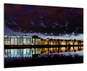 Nočné mesto, obraz (Obraz 60x40cm)