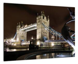 Nočný Tower Bridge - obraz (Obraz 60x40cm)