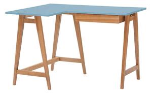RAGABA Luka rohový písací stôl ľavý, nebeská modrá