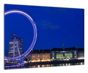 Nočné Londýnske oko - obrazy (Obraz 60x40cm)
