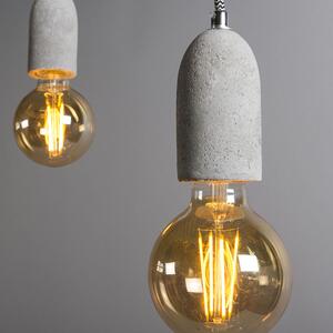 Priemyselná závesná lampa betónová 2-svetlá - Cava 2