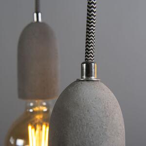 Priemyselná závesná lampa šedý betón - Cava 3
