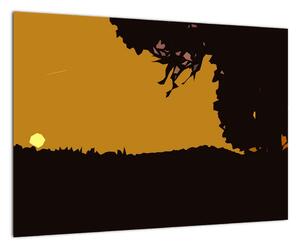 Západ slnka - obraz do bytu (Obraz 60x40cm)