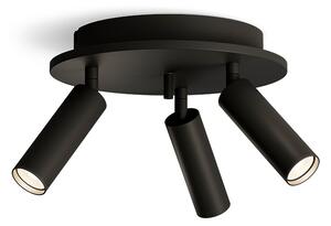 Herstal - Pipeline 3 Stropné Lampa Round Matt Black