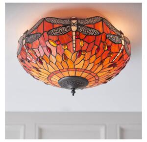 Endon 70721 - Stropné svietidlo Tiffany DRAGONFLY 2xE27/60W/230V pr. 41 cm
