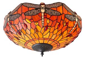 Endon 70721 - Stropné svietidlo Tiffany DRAGONFLY 2xE27/60W/230V pr. 41 cm
