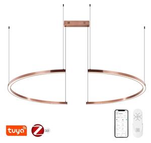 Immax NEO 07328L - LED stmievateľný luster na lanku FINO 72W/230V 120 cm, ružovo-zlatý, Tuya + diaľkové ovládanie