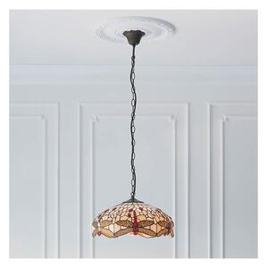 Endon 70824 - Luster na reťazi Tiffany DRAGONFLY 3xE27/60W/230V pr. 41 cm