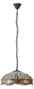 Endon 70824 - Luster na reťazi Tiffany DRAGONFLY 3xE27/60W/230V pr. 41 cm