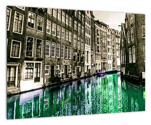 Obraz ulice Amsterdamu (Obraz 60x40cm)