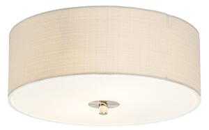 Vidiecka stropná lampa biela / krémová 30 cm - Drum Juta