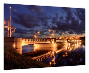 Obraz osvetleného mosta (Obraz 60x40cm)