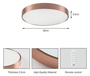 Immax NEO 07321L-LED Stmievateľné stropné svietidlo NEO LITE SEMPLICI 36W/230V priemer 40 cm medené + diaľkové ovládanie