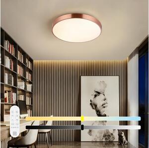Immax NEO 07321L-LED Stmievateľné stropné svietidlo NEO LITE SEMPLICI 36W/230V priemer 40 cm medené + diaľkové ovládanie