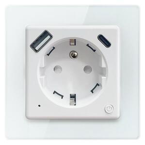 Immax NEO 07553L - Inteligentná zásuvka E 16A/230V + 1xUSB-A+1xUSB C PD 20W