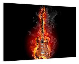 Horiace gitara - obraz (Obraz 60x40cm)
