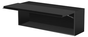 Závesná skrinka Loftia 120 cm - čierna / čierny mat