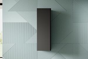 Závesná skrinka Loftia 40 cm s policami - čierna / čierny mat
