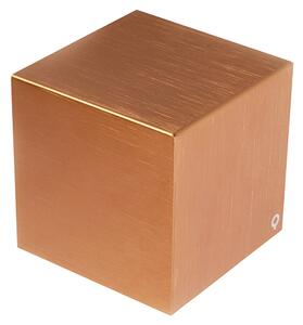 Moderné nástenné svietidlo meď - Cube