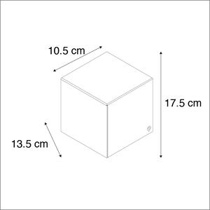 Moderné nástenné svietidlo zlaté - Cube