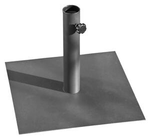 Stojan na slnečník 40 x 40 cm - metalová sivá