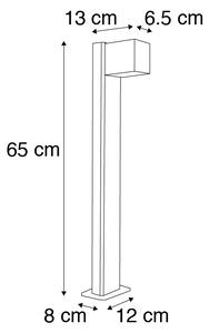 Inteligentné stojace vonkajšie svietidlo antracitové 65 cm IP44 vrátane Wifi GU10 - Baleno