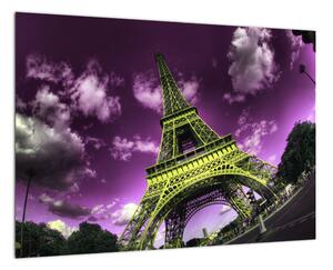 Abstraktný obraz Eiffelovej veže (Obraz 60x40cm)