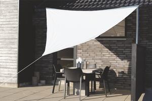 Tieniaca plachta na balkón - trojuholník - 3m - béžová (180g/m2)