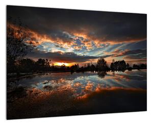 Obraz západu slnka (Obraz 60x40cm)